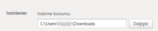 Yandex Browser'da İndirilenler Konumunu Değiştirmek