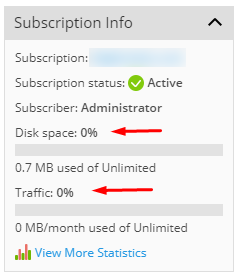 Plesk Onyx Kullanılan Trafik ve Disk Miktarı Nasıl Öğrenilir?