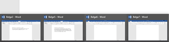 Word'de Pencereler Arası Geçiş Nasıl Yapılır? 1
