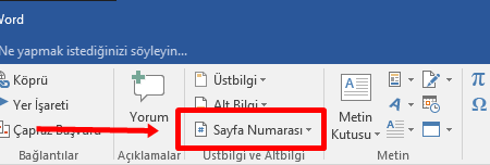 Word'de Sayfa Numarası Ekleme Nasıl Yapılır? - 2