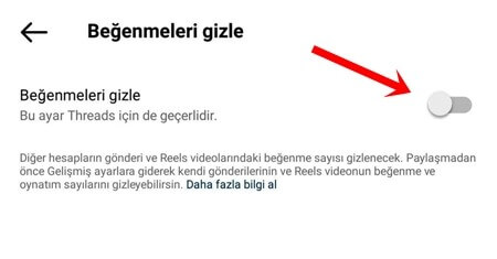 Threads Gönderi ve Videolara Gelen Beğenileri Gizleme Nasıl Yapılır? - 5