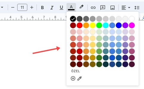 Google Dokümanlar Metni Renkli Yazma Nasıl Yapılır? - 2